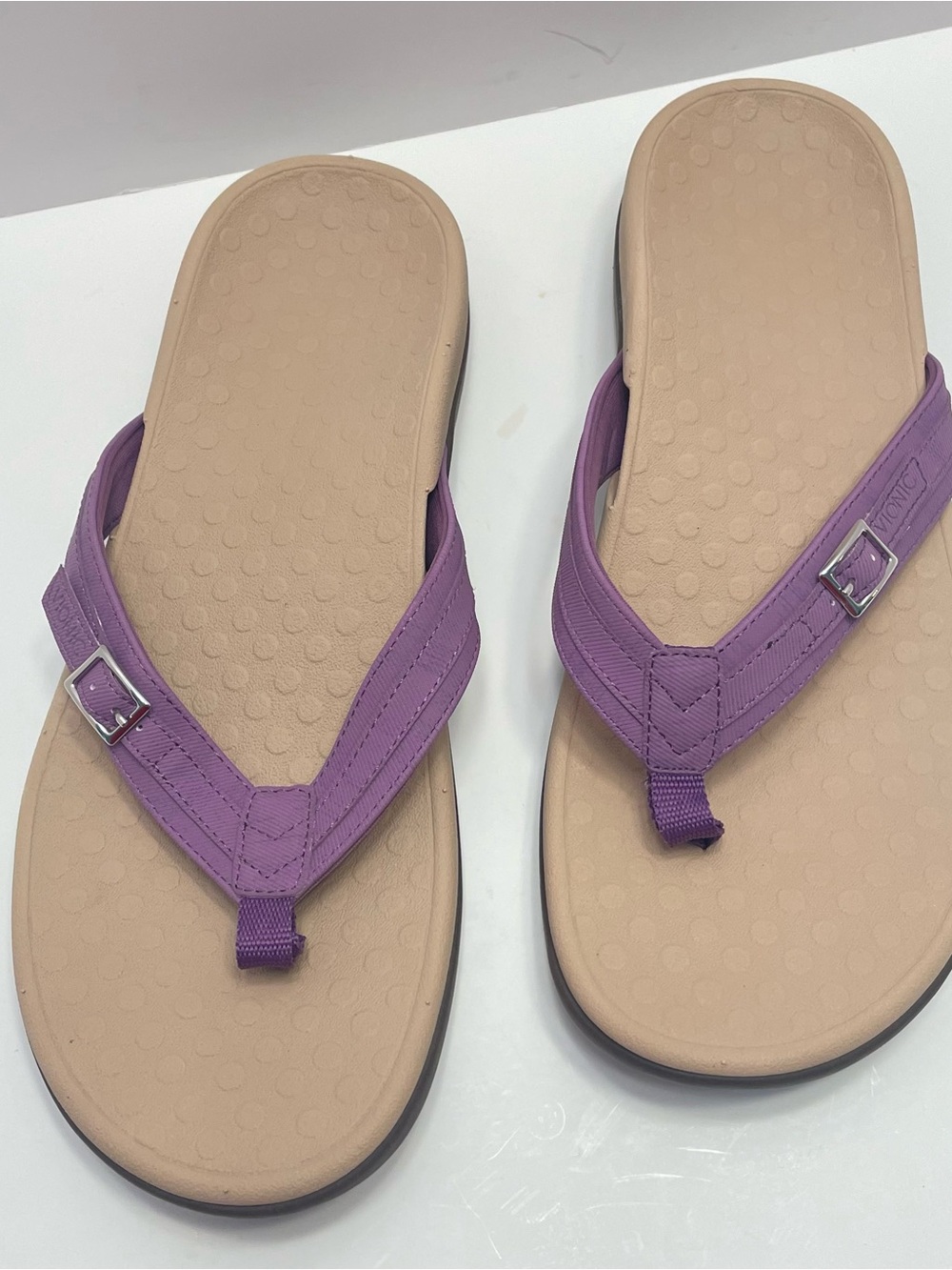 Vionic Women’s Tide Sandals with Arch Support & Lavender Strap Size 11